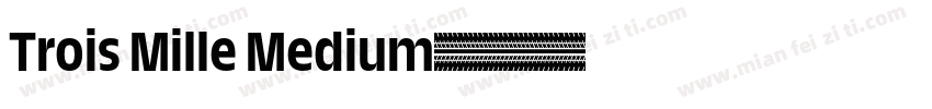 Trois Mille Medium字体转换